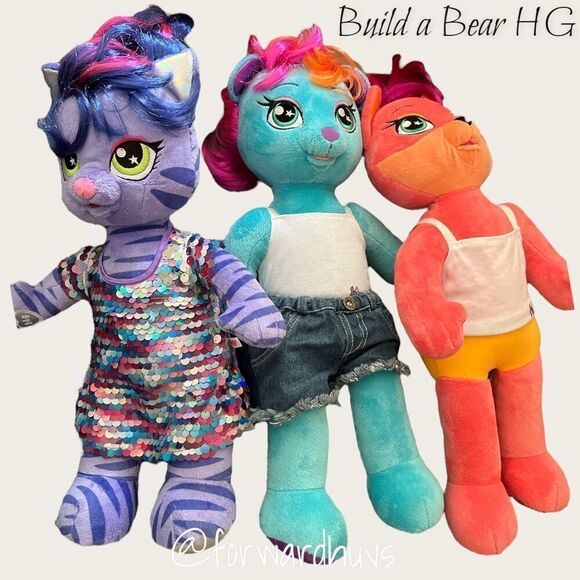 Build-A-Bear Workshop Honey Girl Plush Trio - Set of 3 - Picture 1 of 12
